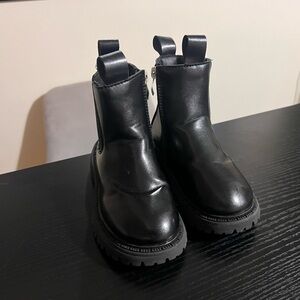 Black Ankle Boots with Zipper